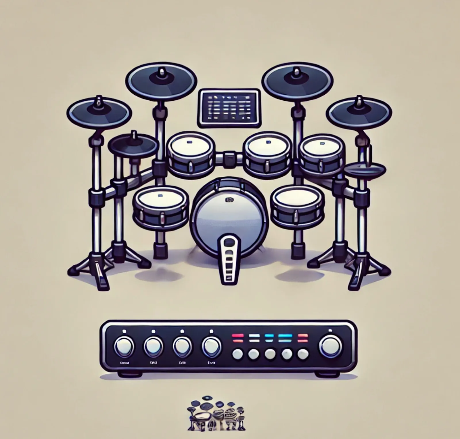 image d'une batterie électronique