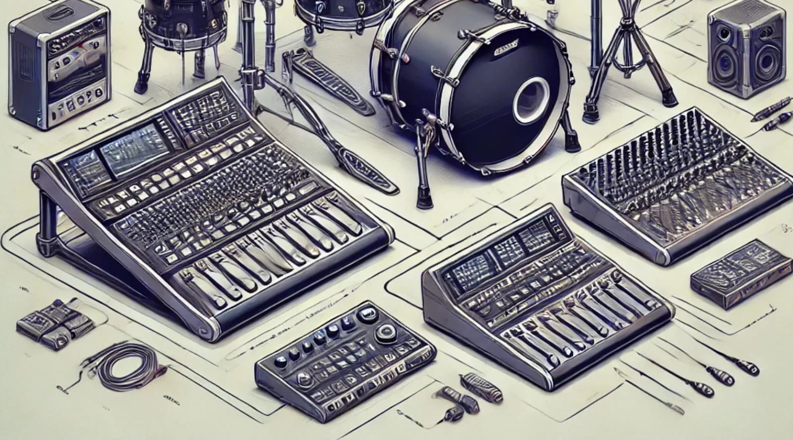 image d'une batterie électronique
