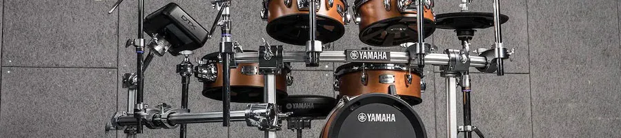 Image d'une batterie électronique marron Yamaha