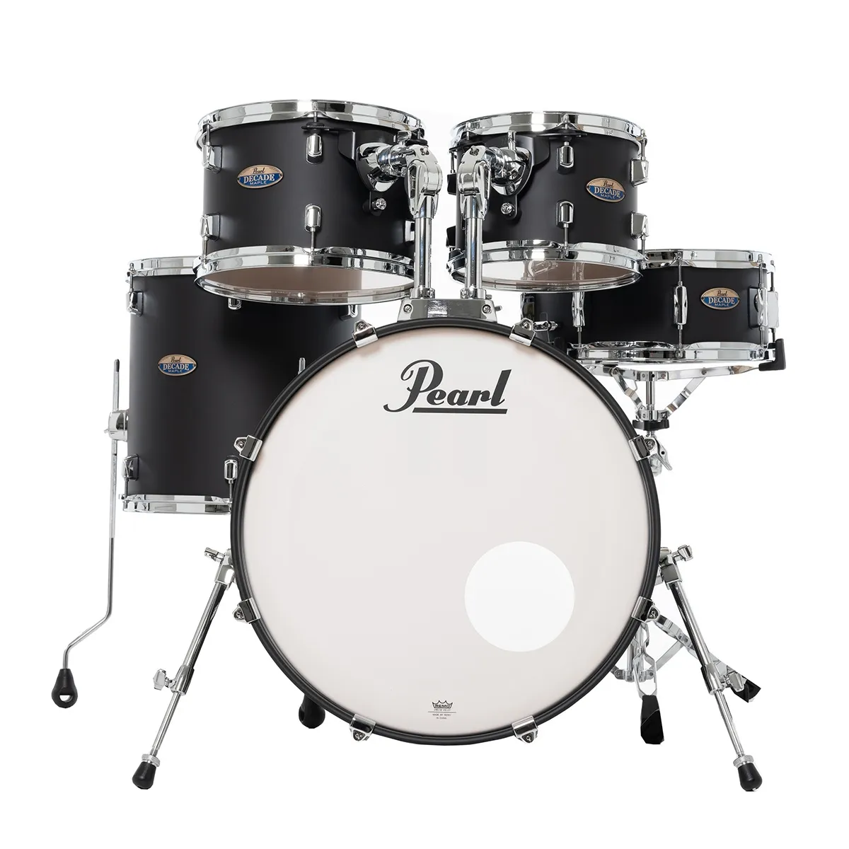 PEARL Decade Maple Batterie 20"/5pcs Satin Slate Black (Sans Hw)