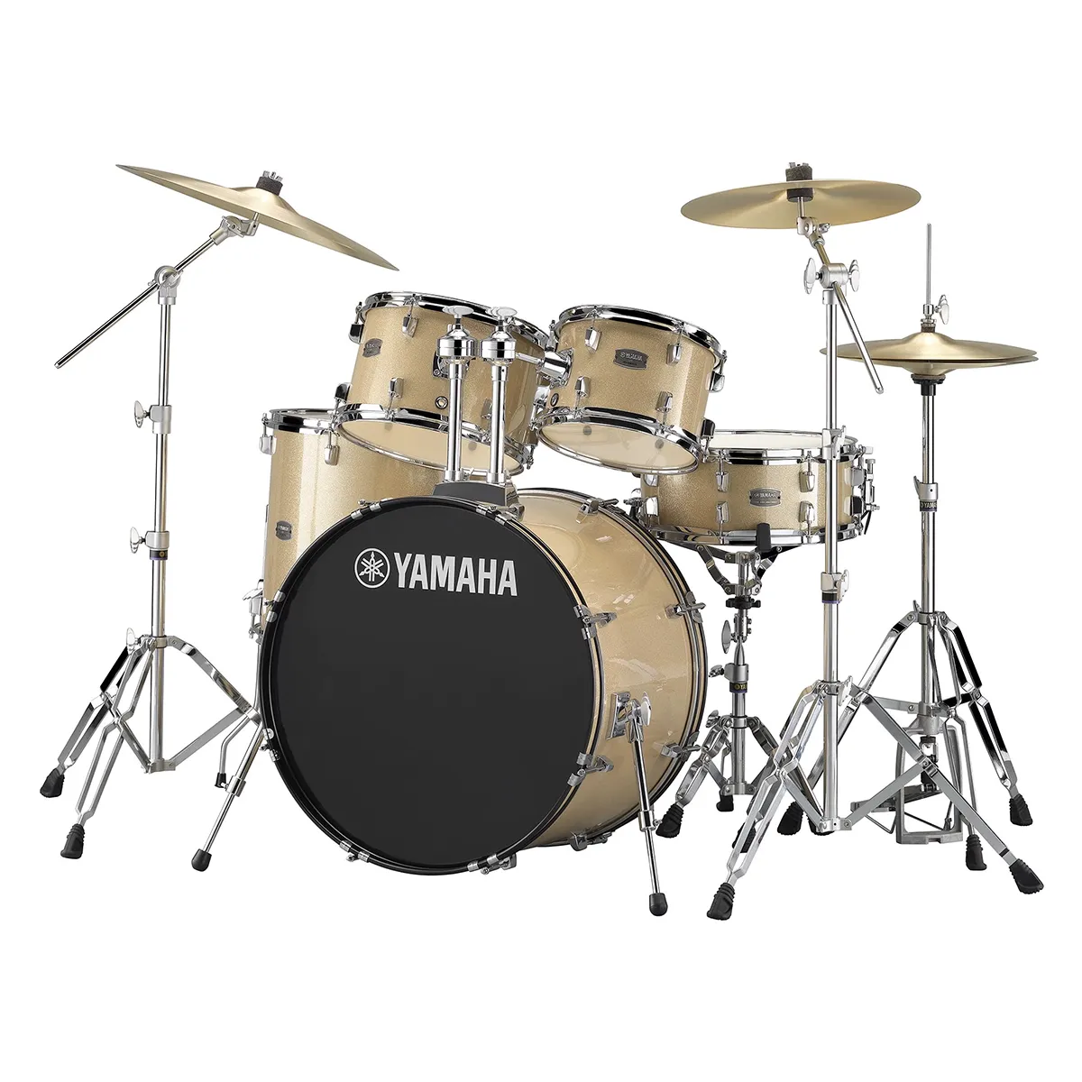 YAMAHA Rydeen Batterie 22"/5Pcs Champagne Glitter + Cymbales