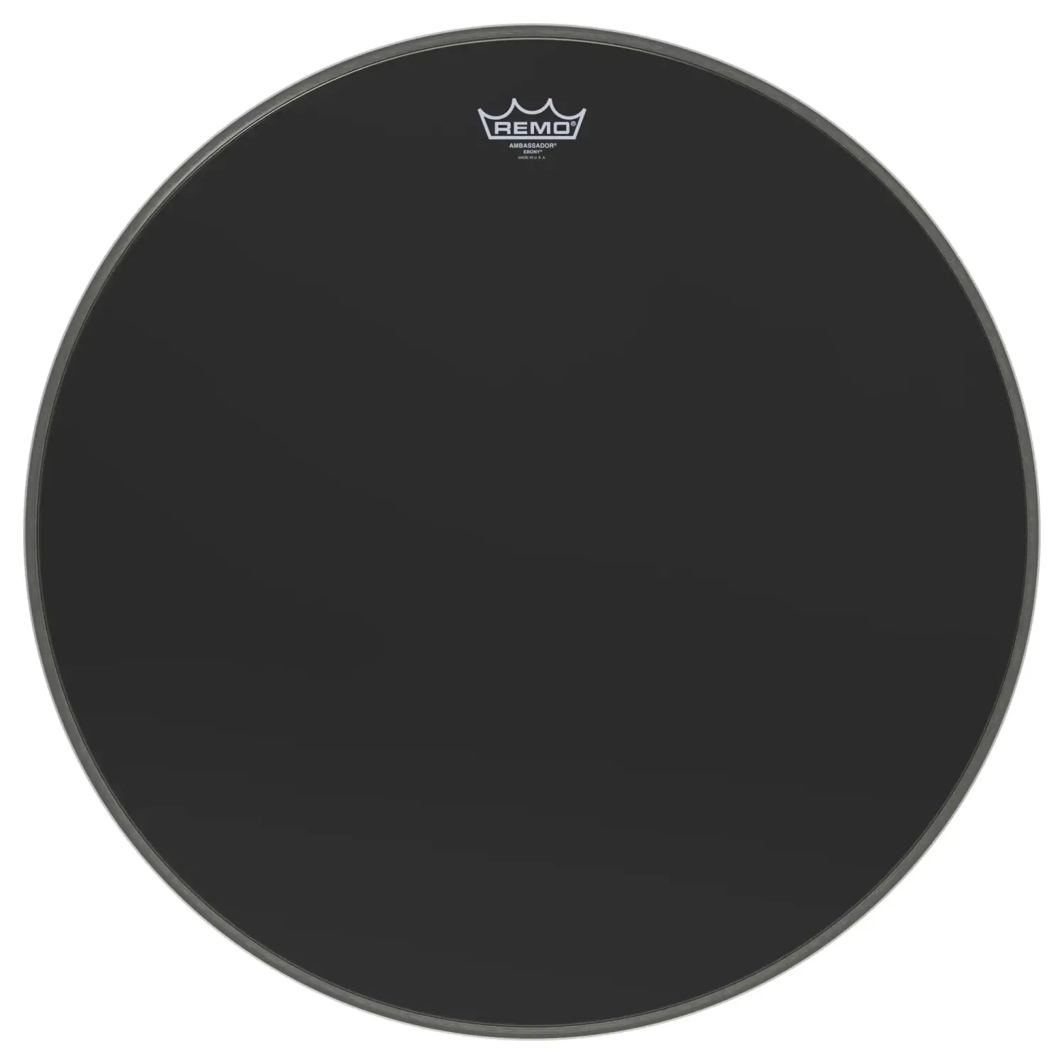 REMO Ebony 24" Bass Ambassador