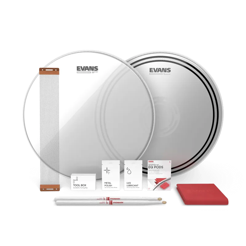 Pack Evans Tune Up Kit Ec Reverse Dot 14"