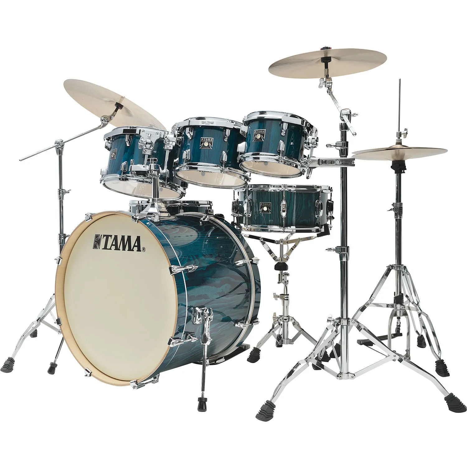 TAMA Superstar Classic Batterie 22"/7pcs Gloss Sapphire Lacebark Pine
