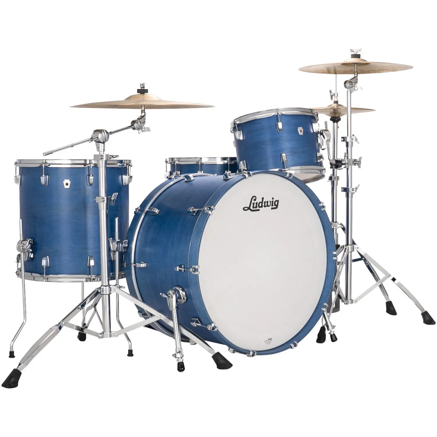 LUDWIG Neusonic Batterie 24"/3pcs Pro Beat Satin Royal Blue