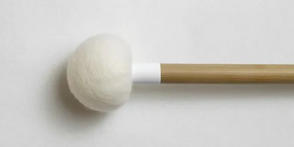 VIBRAWELL ET3 Mailloche Timbale Bamboo Rouge Soft Feutr 30mm 