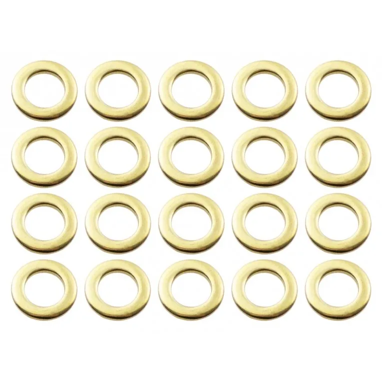 Rondelle Spare Drum Metal Gold (X20)