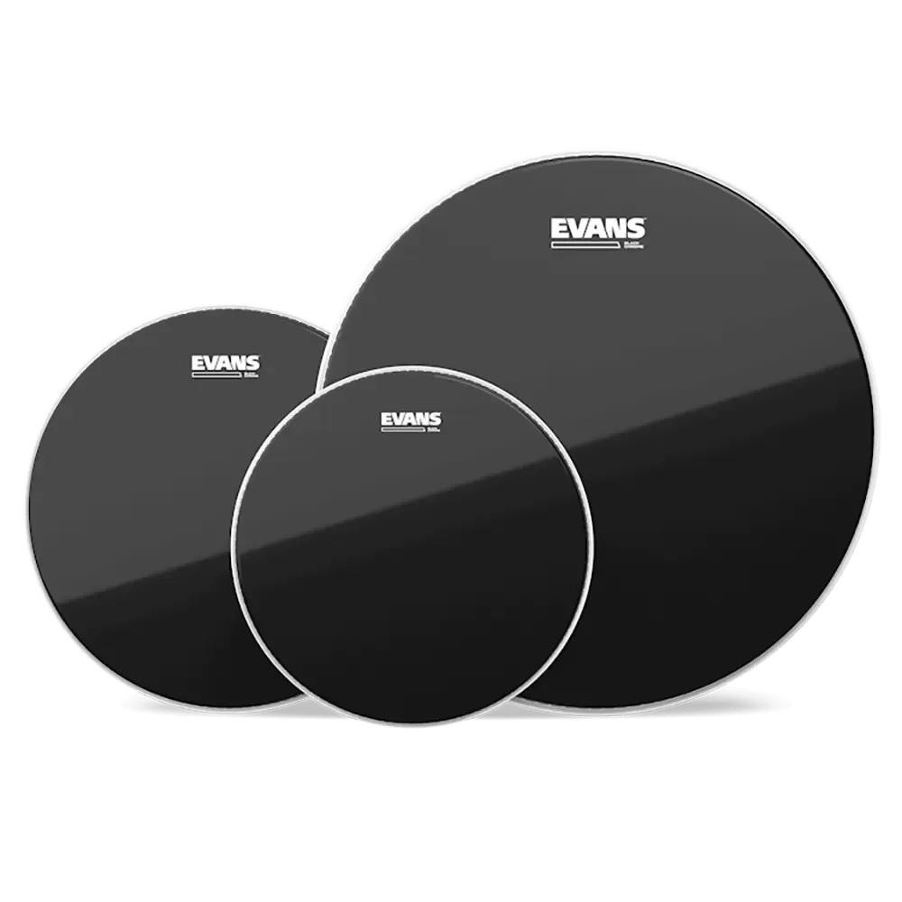 EVANS Pack Black Chrome 10"/12"/14"