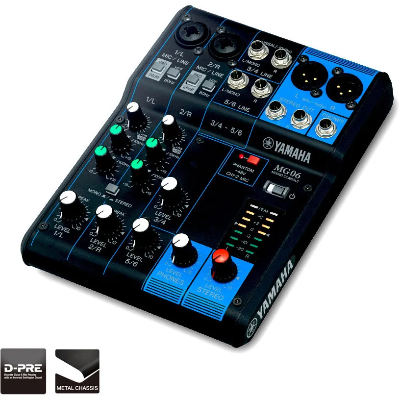 YAMAHA MG06YEM Table Mixage