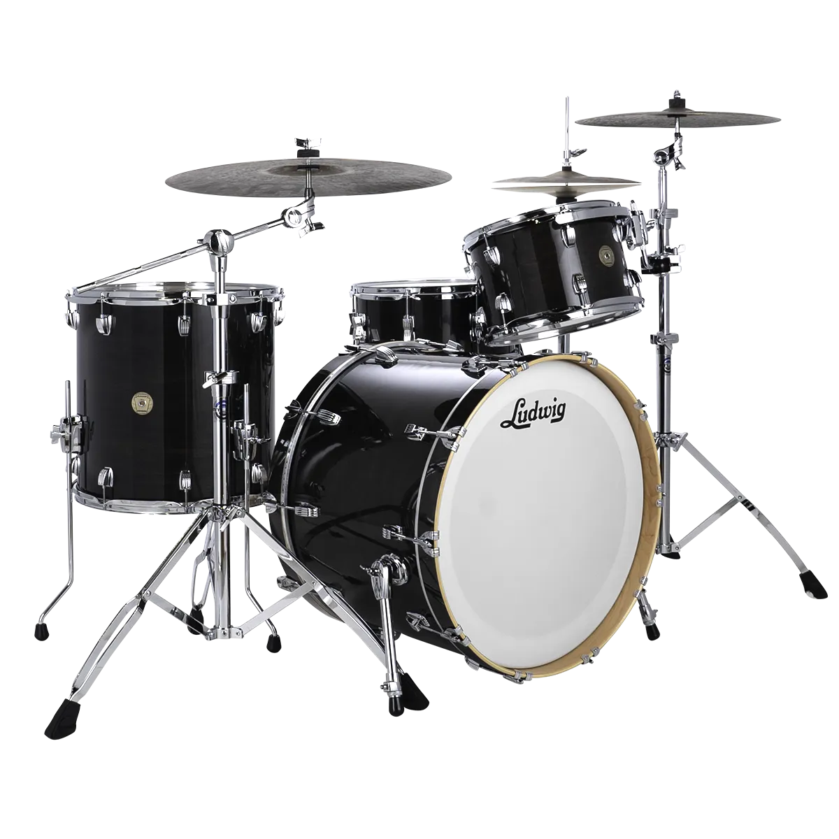 LUDWIG Continental Series Batterie 26"/4pcs Black Satin