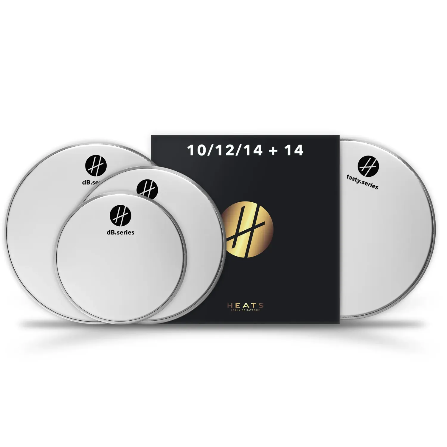 HEATS Pack dB Coated 10“ 12“ 14“ + 14“ Tasty