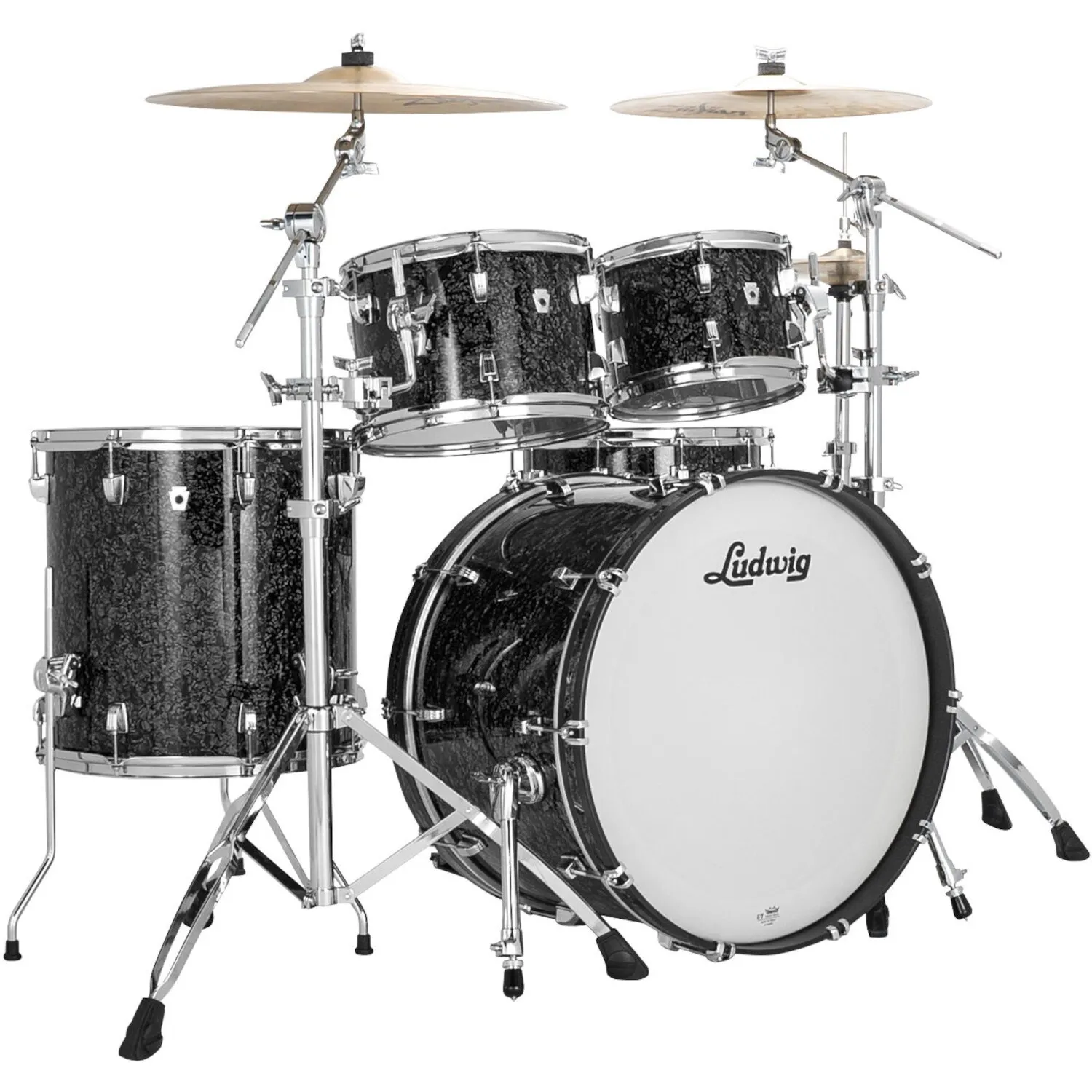 LUDWIG Neusonic Batterie 22"/4pcs Mod2 Ebony Pearl