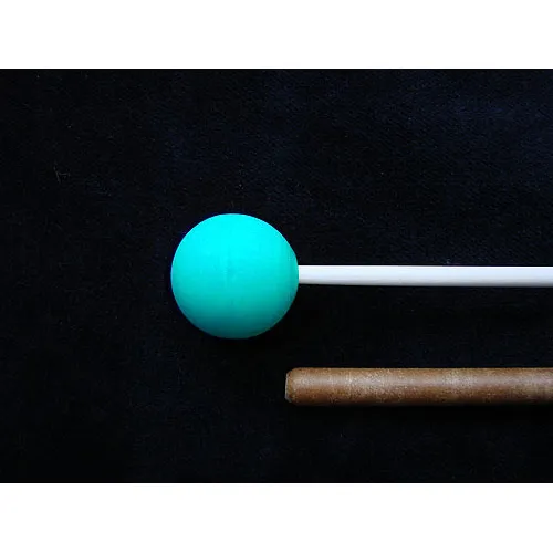VIBRAWELL X4F Mailloche Xylophone Fibre Paire Caoutchouc Vert Medium 25mm 