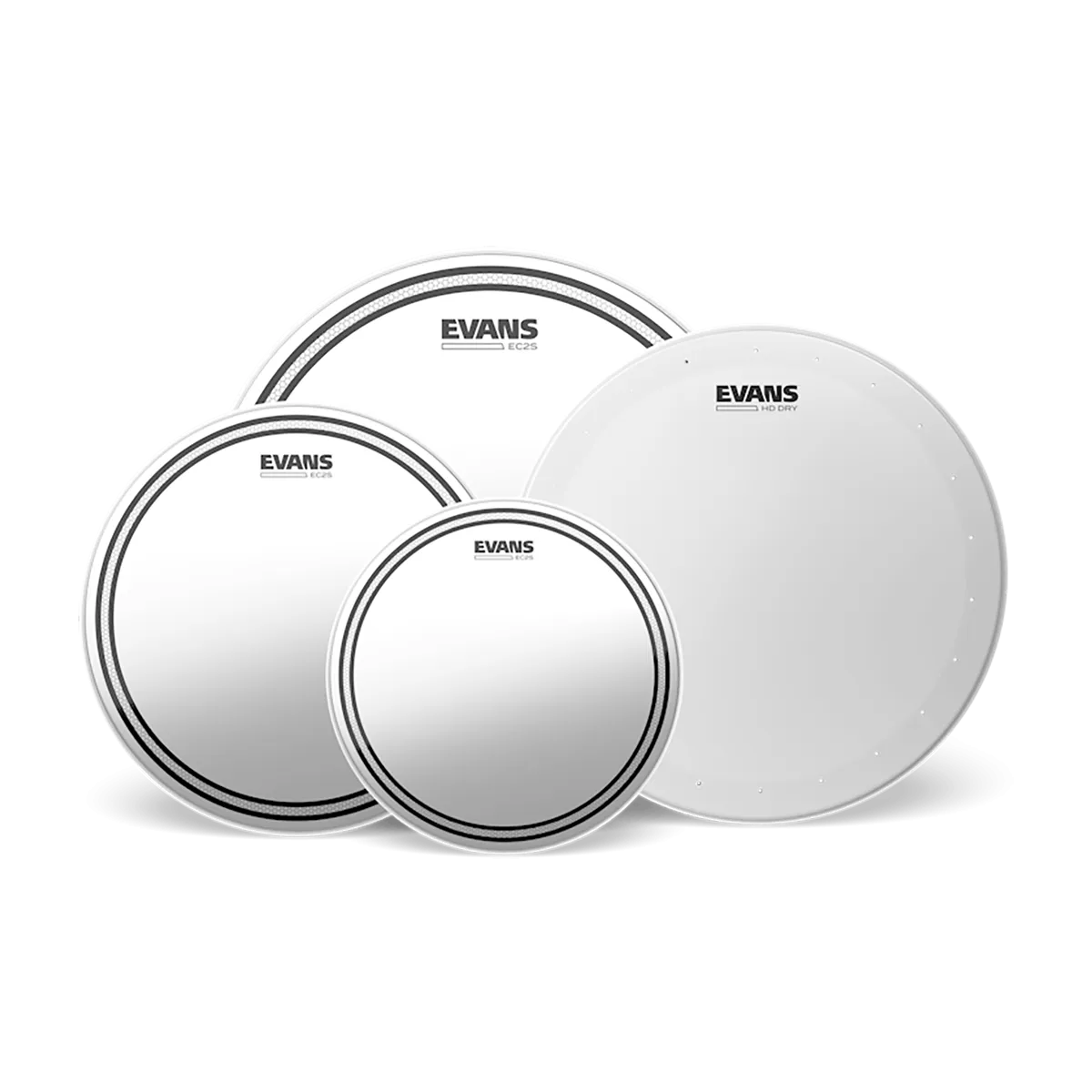 EVANS Pack EC2S Clear 10"/12"/16" + HD Dry 14"