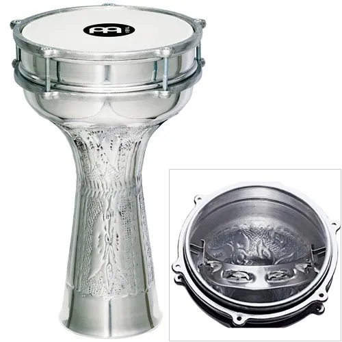 Darbouka Meinl Aluminium 20.5 X 37Cm + Cymb Inter