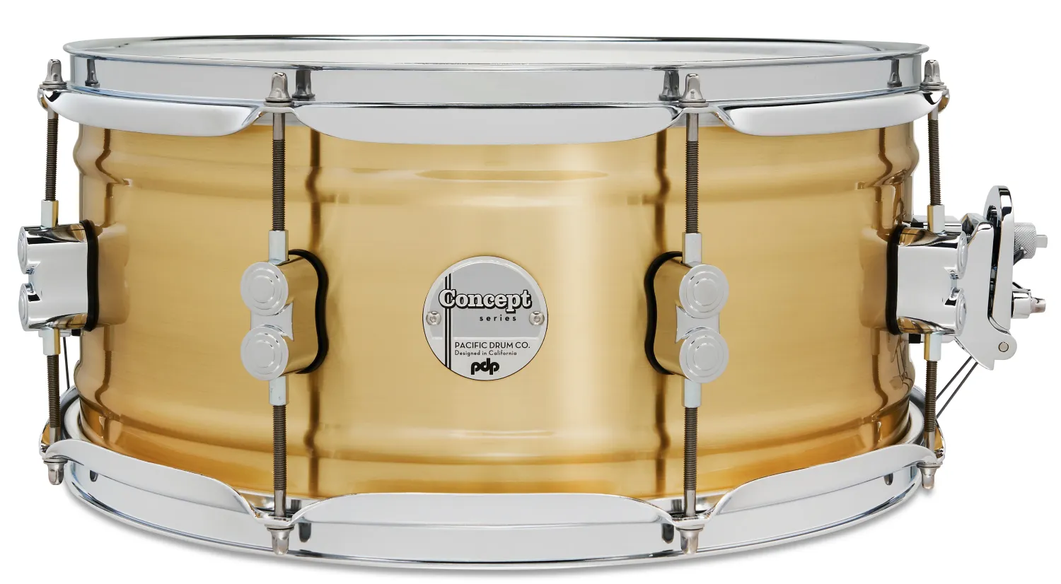 PDP Concept Series Caisse Claire 14"x 6.5" Brushed Brass 1.2mm