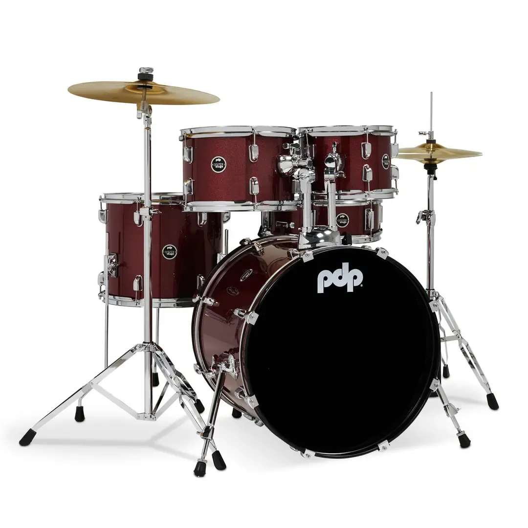PDP Center Stage Batterie 20"/5pcs Ruby Red Sparkle