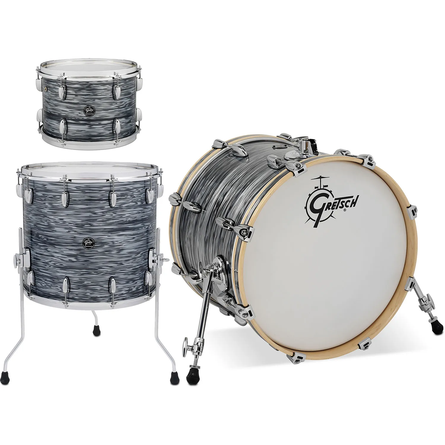 GRETSCH Renown Maple Batterie 24"/3pcs Silver Oyster Pearl