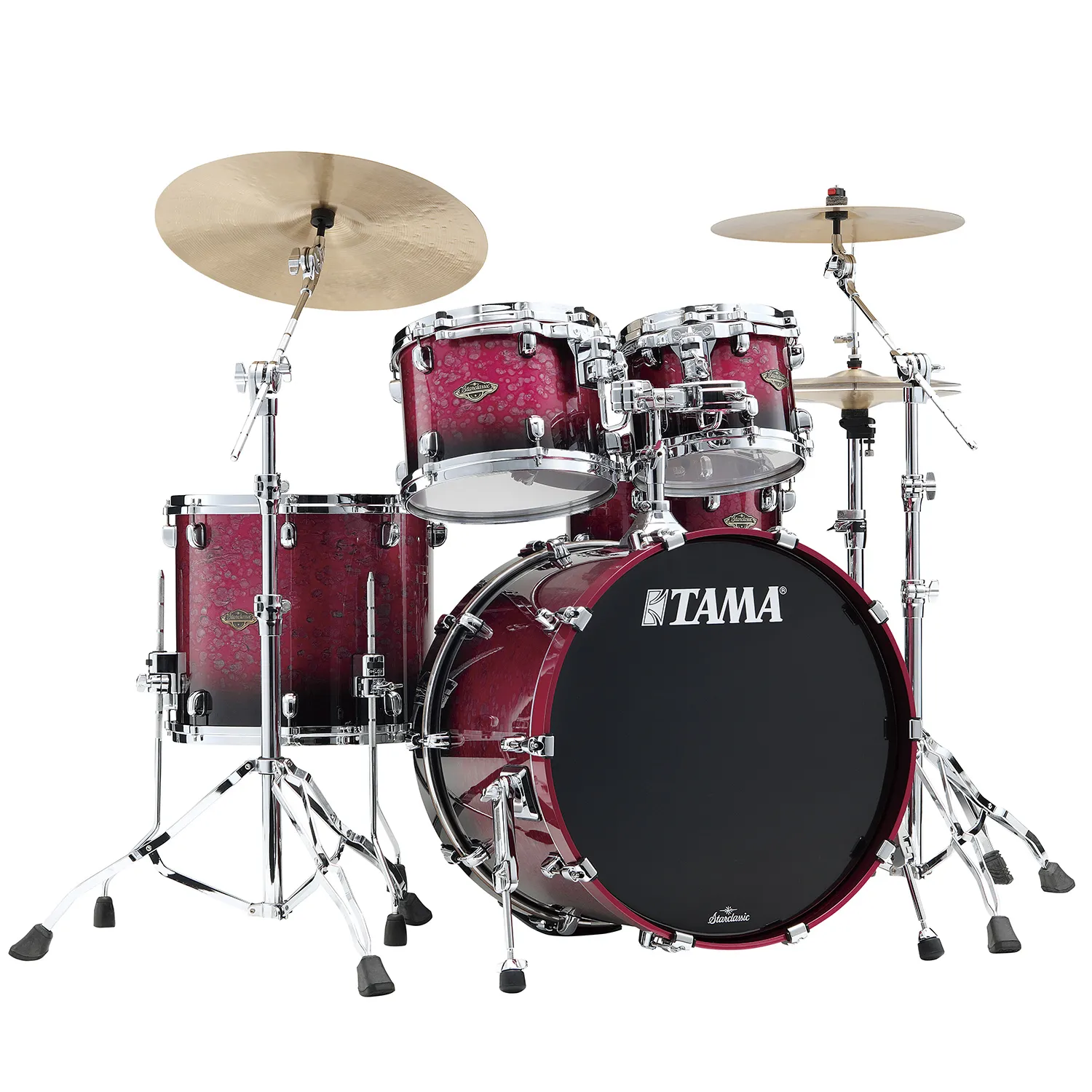 TAMA Starclassic Walnut/Birch Batterie 22"/4pcs Molten Dark Raspberry Fade