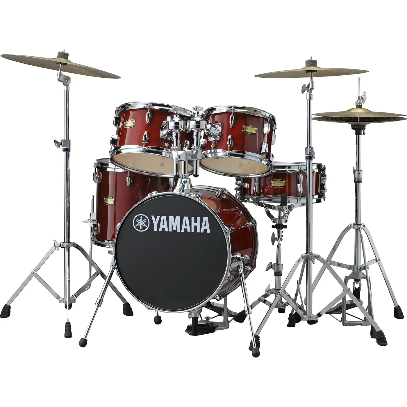 YAMAHA Junior Kit Manu Katche Batterie 16"/5Pcs Cranberry Red + Access