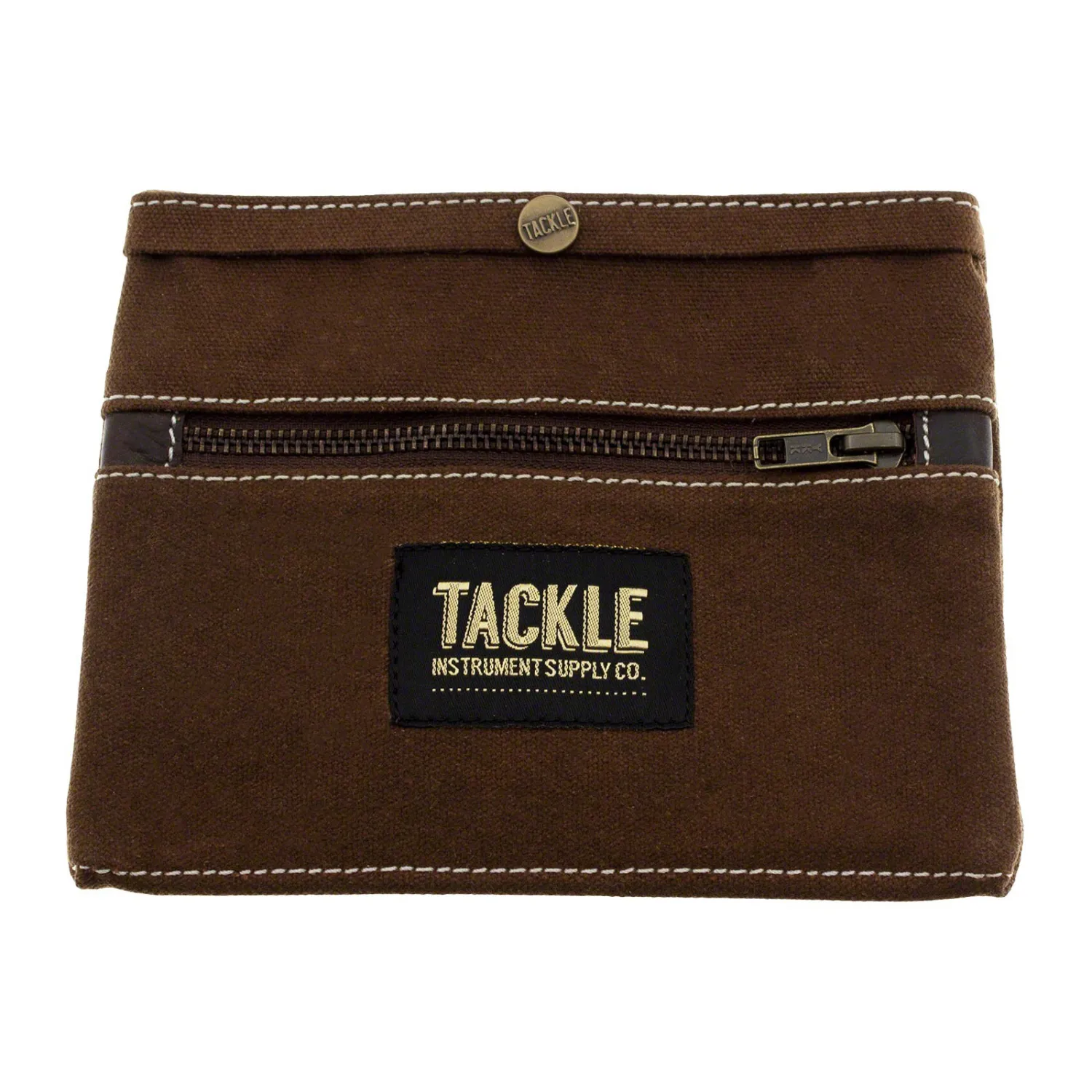 Pochette Tackle Instrument Rangement - En Toile Ciree - Brown