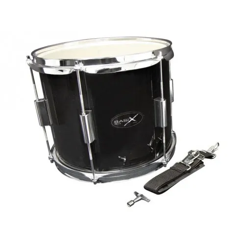 Tambour Basix 12 X 10" - Marching - Black + Sangle