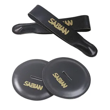 Sangle Sabian Cymbales A Mains Ez + Coussins - Cuir - La Paire