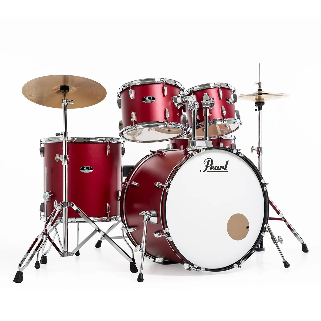 PEARL Roadshow Batterie 20"/5pcs - Pack Sabian 2cymb - Matte Red