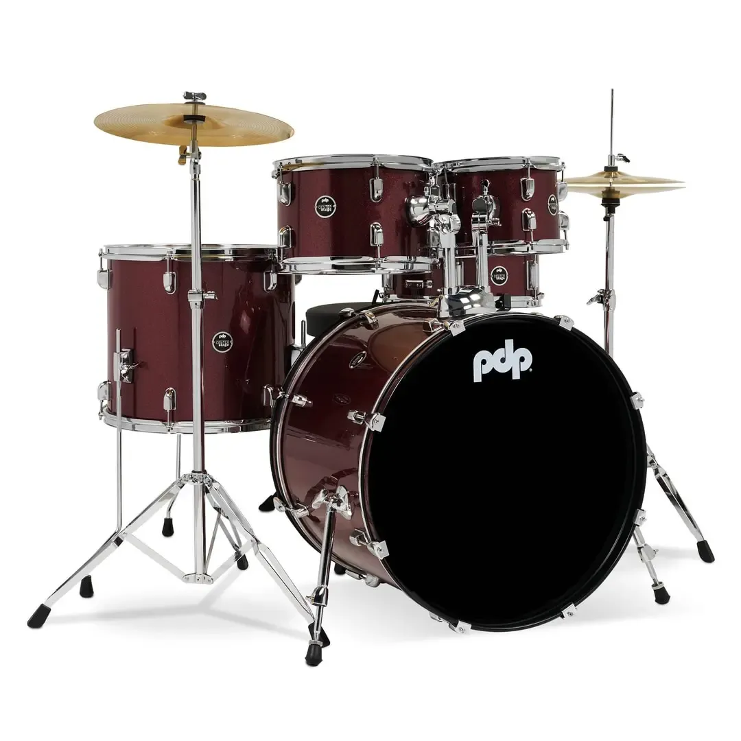PDP Center Stage Batterie 22"/5pcs Ruby Red Sparkle