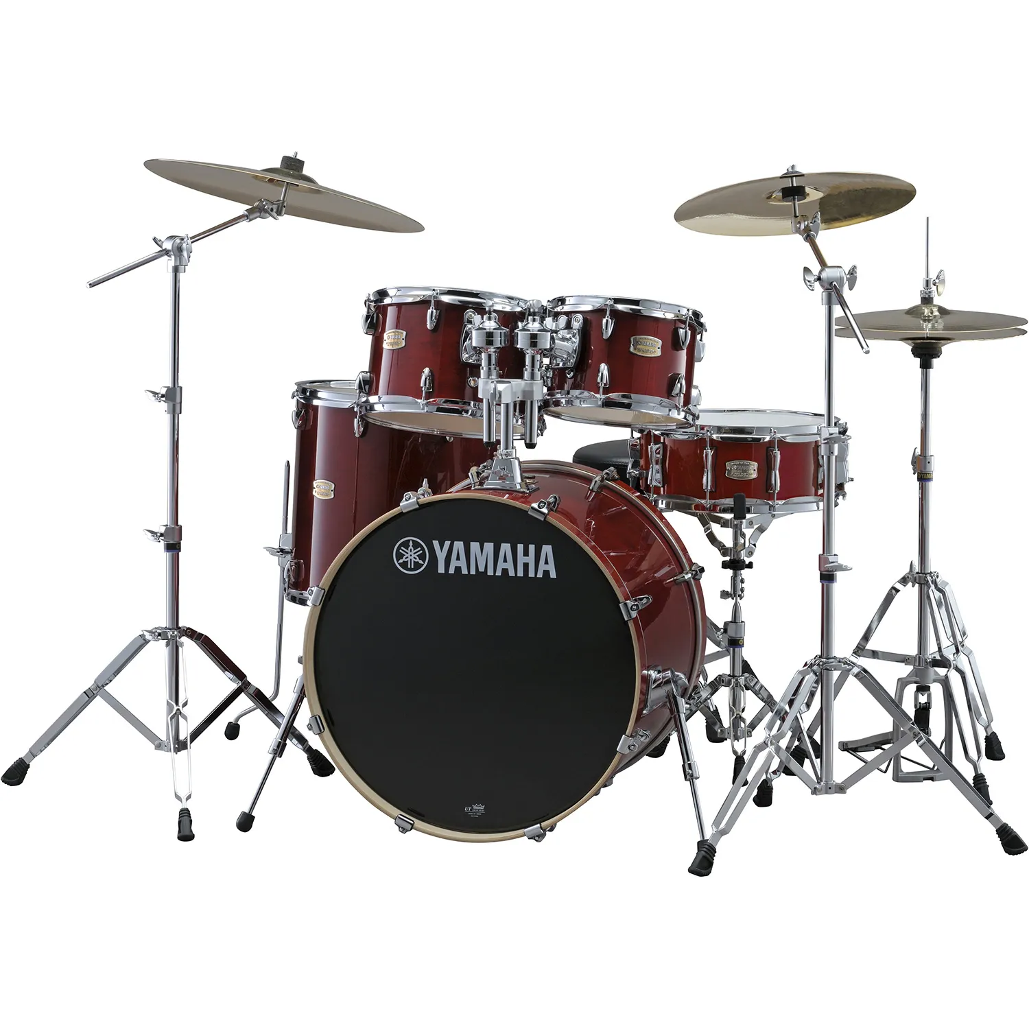 YAMAHA Stage Custom Birch Batterie 20"/5Pcs Cranberry Red + HW780