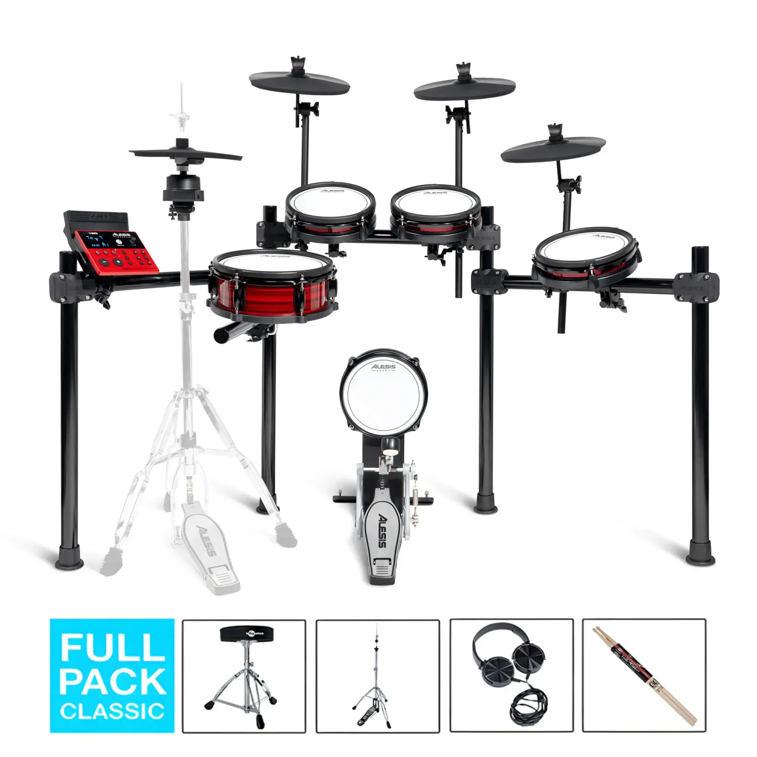 ALESIS Nitro Ultimate Kit Batterie Électronique Full Pack