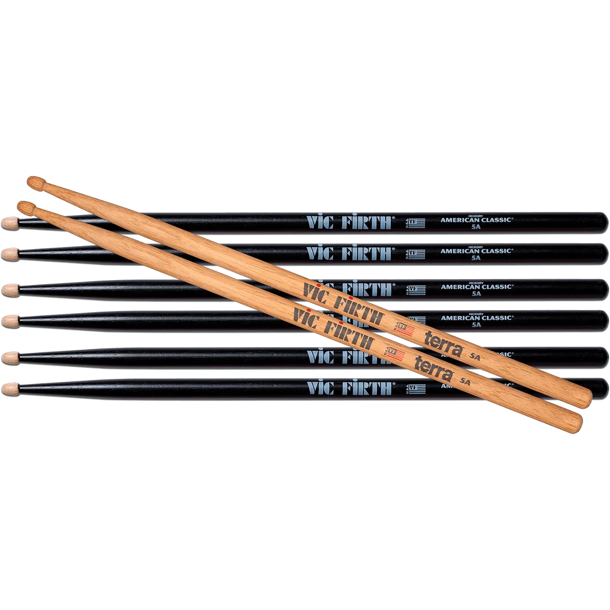 VIC FIRTH P5AB35AT1 Pack 5ab3paires + 5at1paires