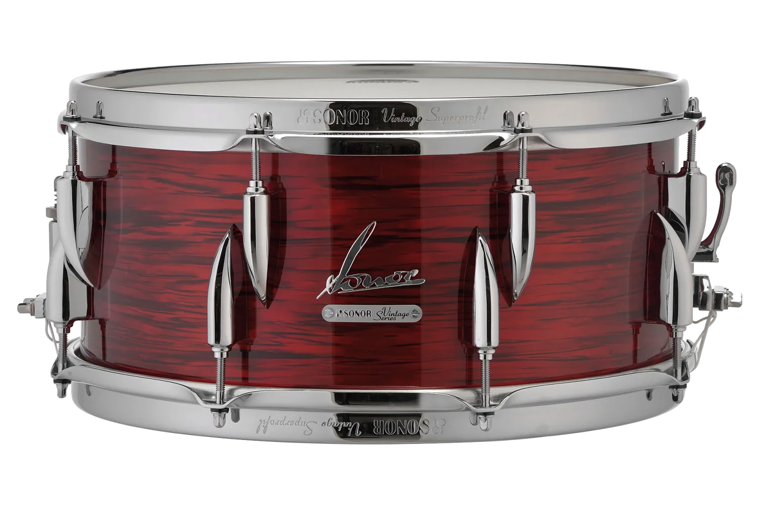 SONOR Vintage Caisse Claire 14"x 6.5"  Vintage Red Oyster