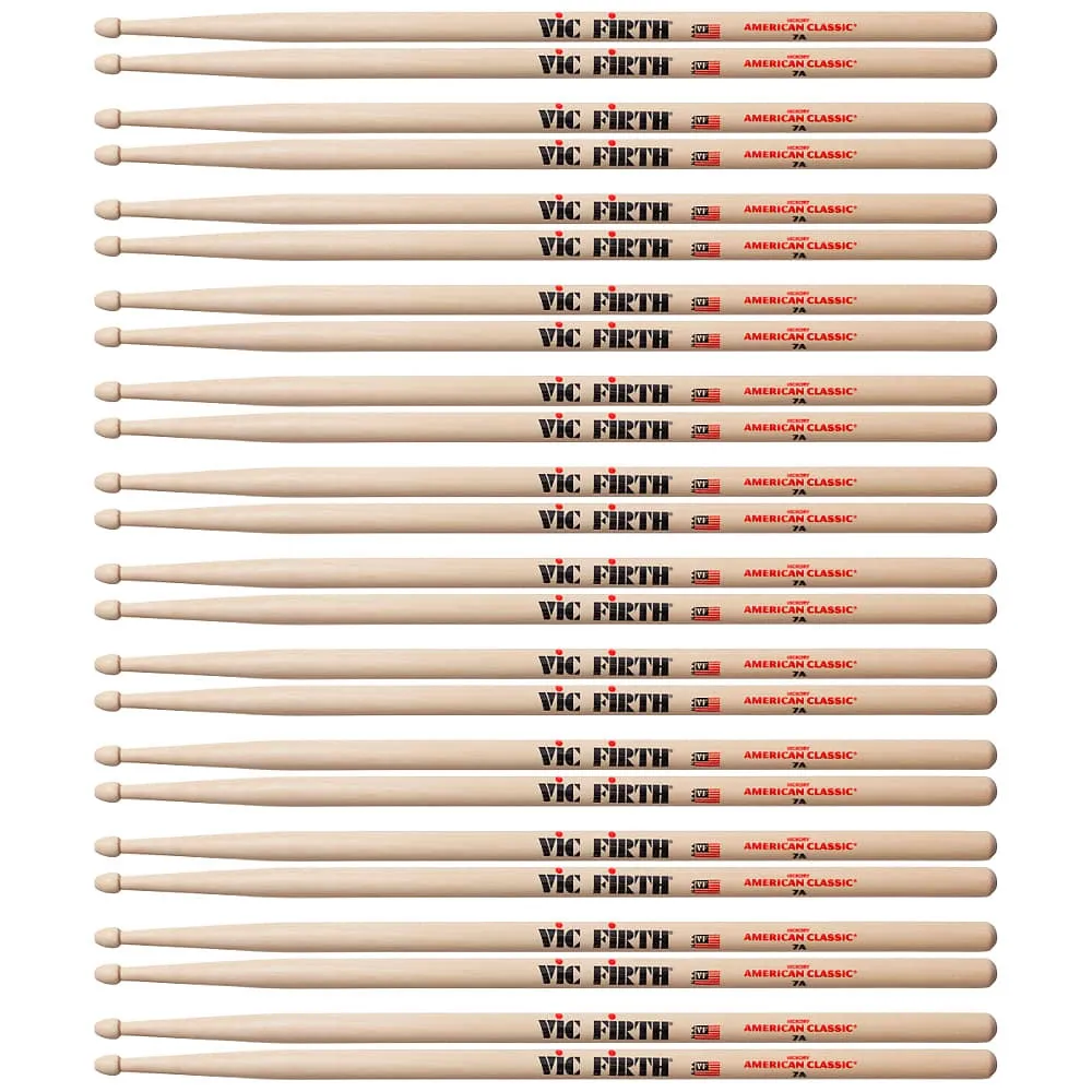 VIC FIRTH 7A Pack 12 Paires