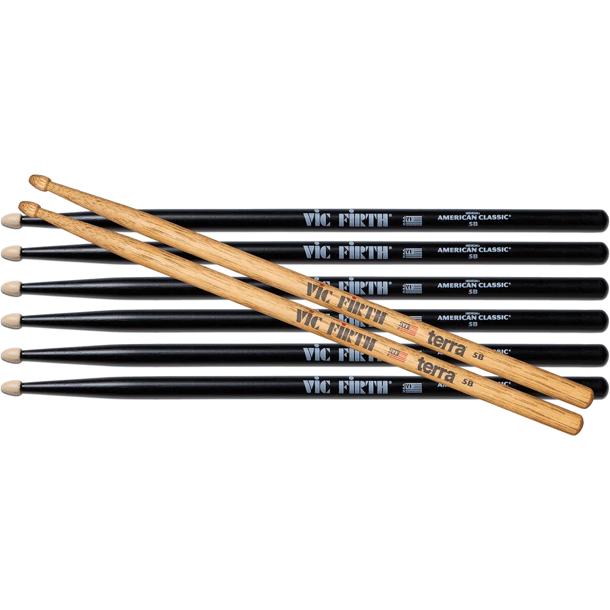 VIC FIRTH P5BB35BT1 Pack 5bb3paires + 5bt1paires