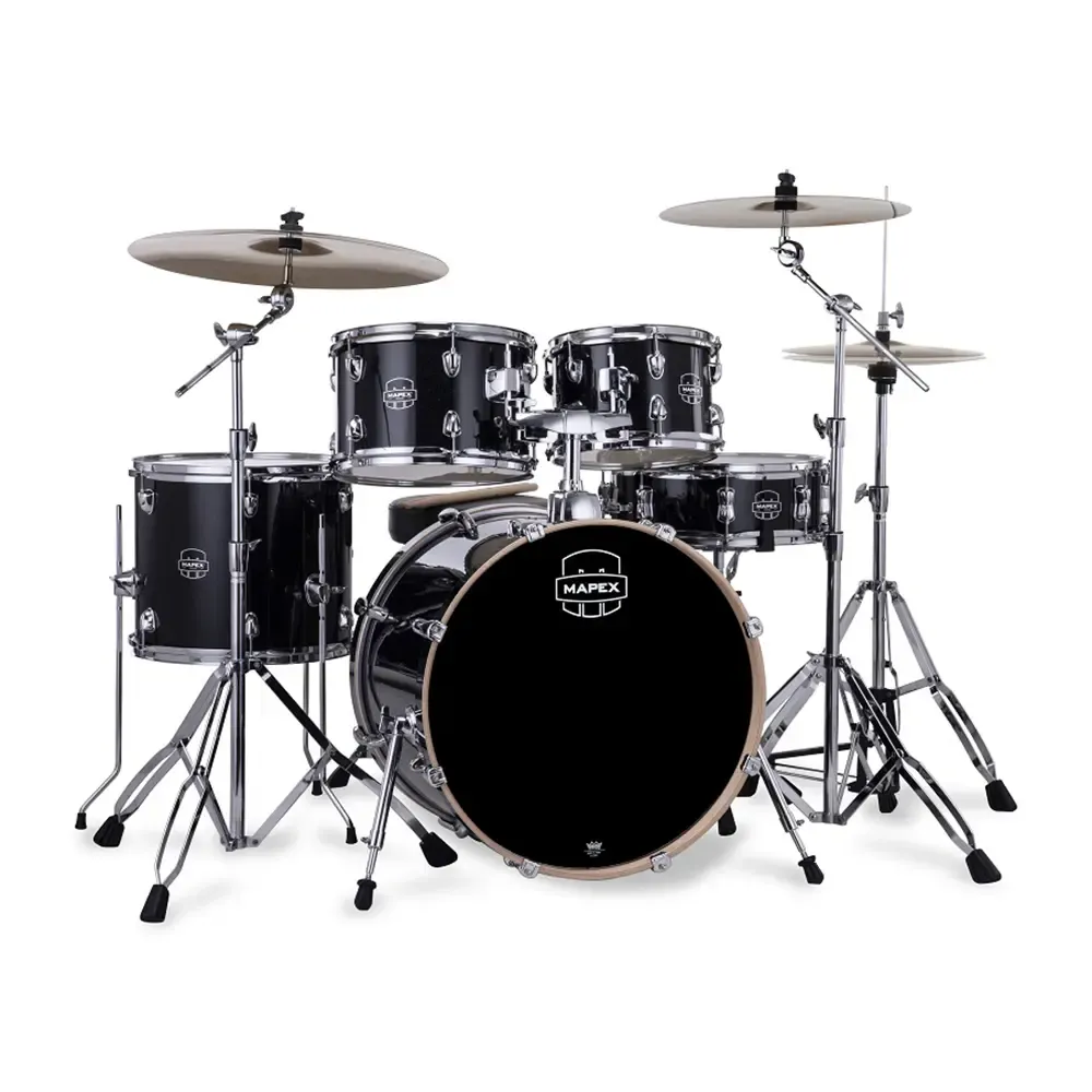 MAPEX Venus Batterie 20"/5pcs Black Galaxy Sparkle w/ Pack Cymbales Mapex