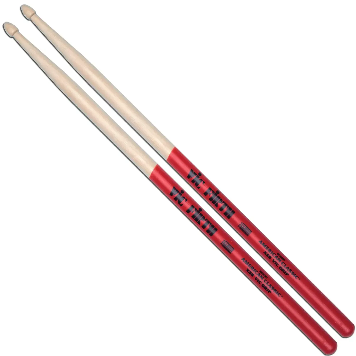 VIC FIRTH Baguettes 5B American Classic Hickory Extreme Grip 