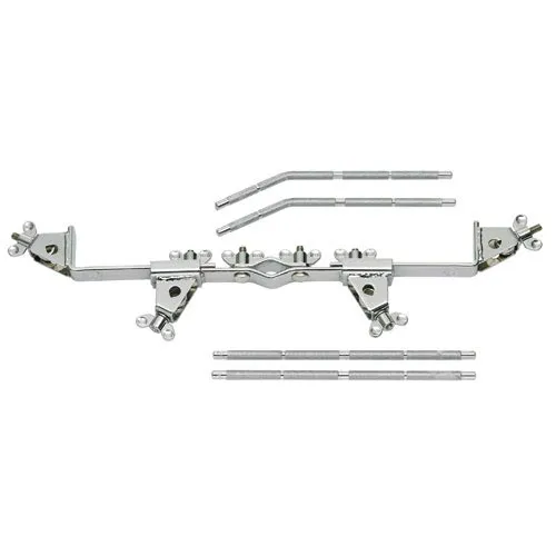 Support Percu Meinl 4 Attaches - 2 Bras Droits Et 2 Avec Angle