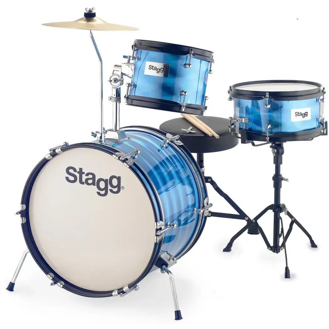 STAGG Junior Batterie 16"/3pcs Blue