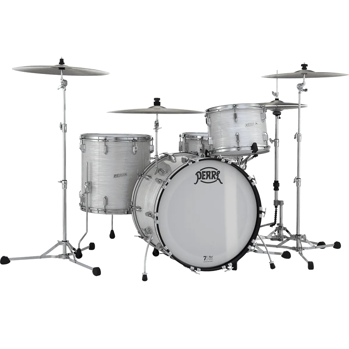 PEARL President Phenolic Batterie 22"/3pcs Pearl White Oyster