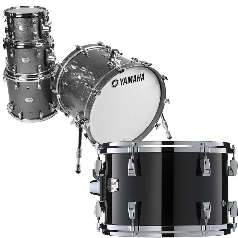 YAMAHA Absolute Hybrid Maple Batterie 22"/4Pcs Solid Black