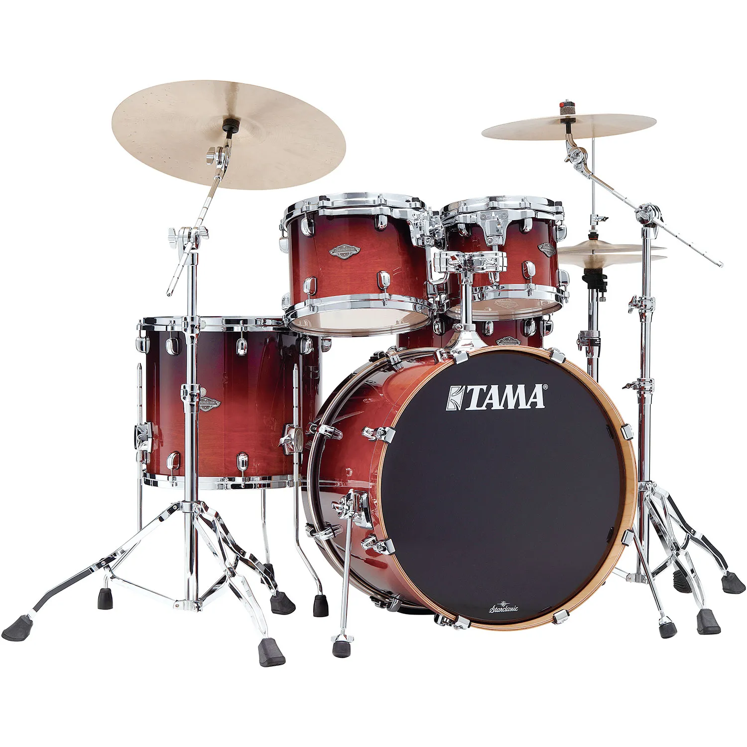 TAMA Starclassic Performer Batterie 22"/4pcs Dark Cherry Fade, Mount