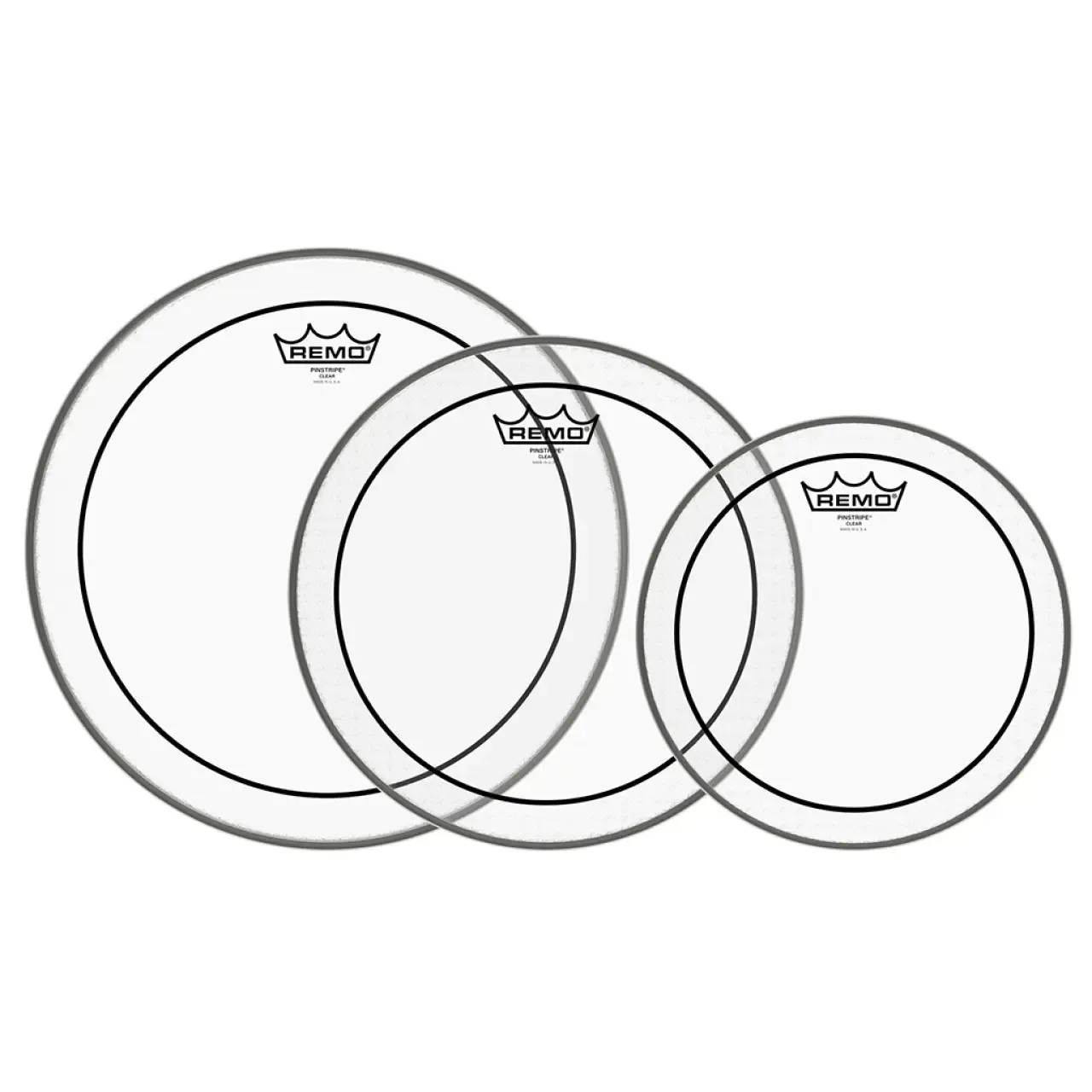 REMO Pack Pinstripe 10"/12"/14" Clear