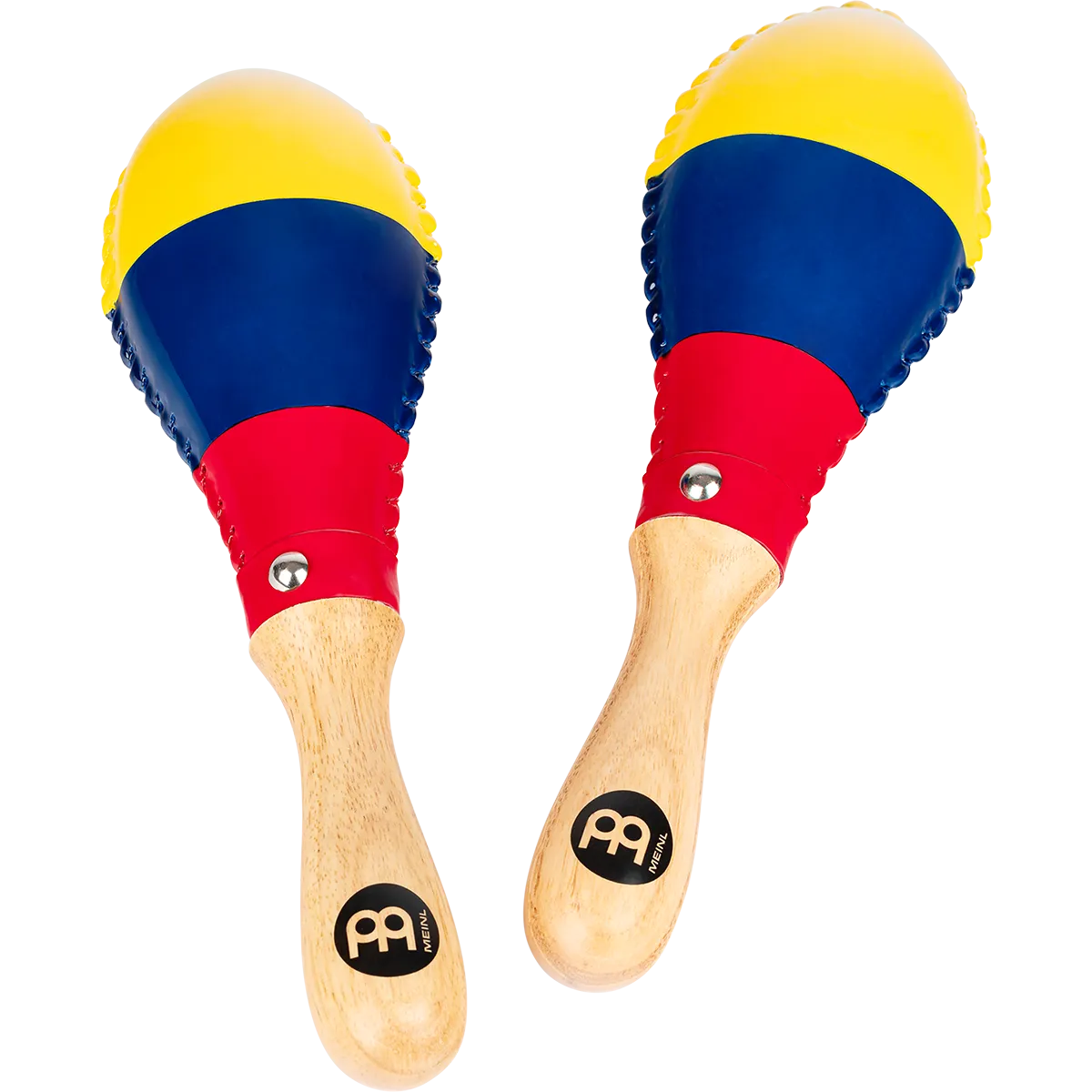 Maracas Meinl Rawhide Traditional - Colombia Flag