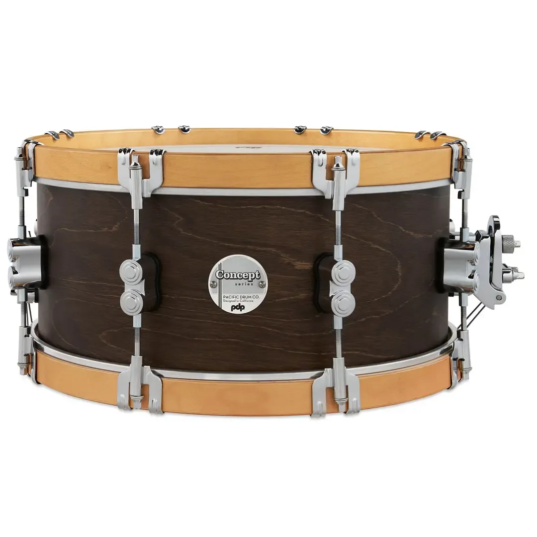 PDP Concept Classic Caisse Claire 14"x 6.5" Walnut Stain/Natural Hoop