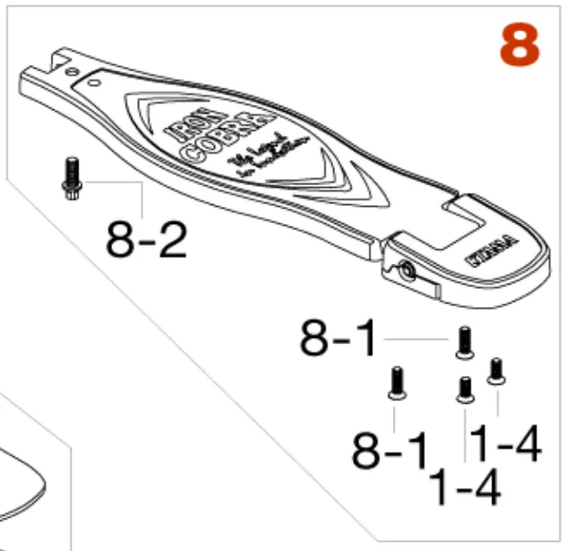 Semelle Tama Iron Cobra Hp900Pn/Rn >2014