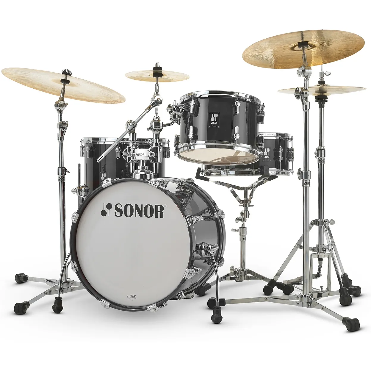 SONOR AQ2 Bop Batterie 18"/4pcs Transparent Stain Black