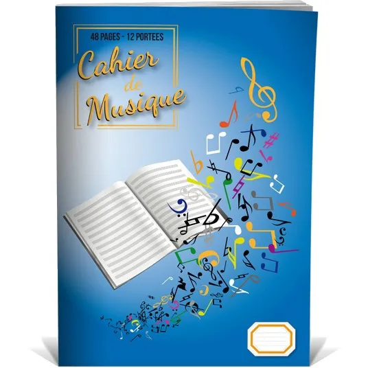 Cahier Musique 12 Portees 48 Pages