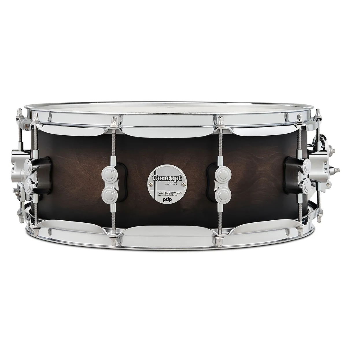 PDP Concept Maple Caisse Claire 14"x 5.5" Satin Charcoal Burst