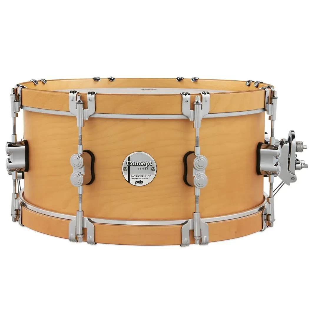 PDP Concept Classic Caisse Claire 14"x 6.5" Natural Stain/Natural Hoop